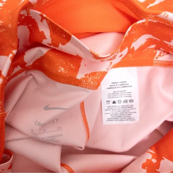 ☀️3/$20 Nike Women's Orange Bike Shorts - Picture 5 of 11